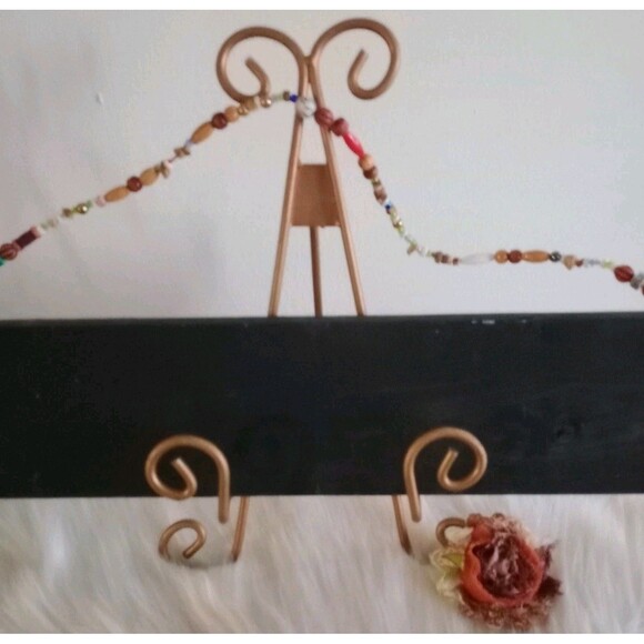 Handmade "Don't Try To Get On My Good Side..." Homemade Wood Sign Beaded Hanger - Picture 5 of 5